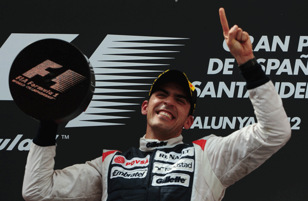 Maldonado wins 2012 Spanish GP.